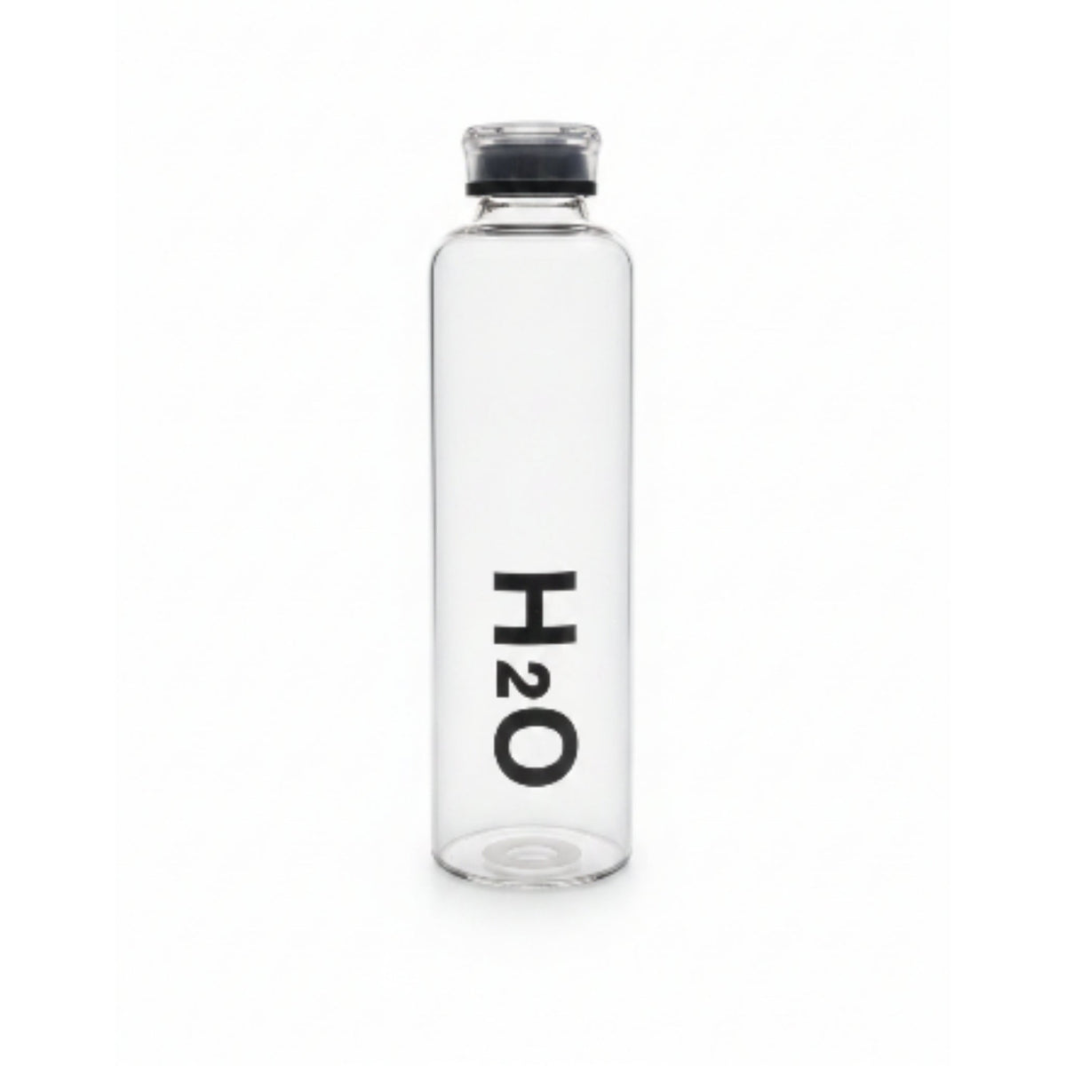 Borosilicate Glass H2O Water Bottle 1L