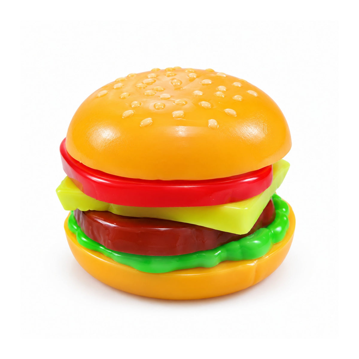 Burger Squishy – Soft Squeeze Stress Relief Fidget Toy – Burger Design