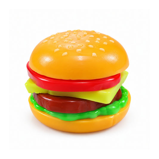 Burger Squishy – Soft Squeeze Stress Relief Fidget Toy – Burger Design