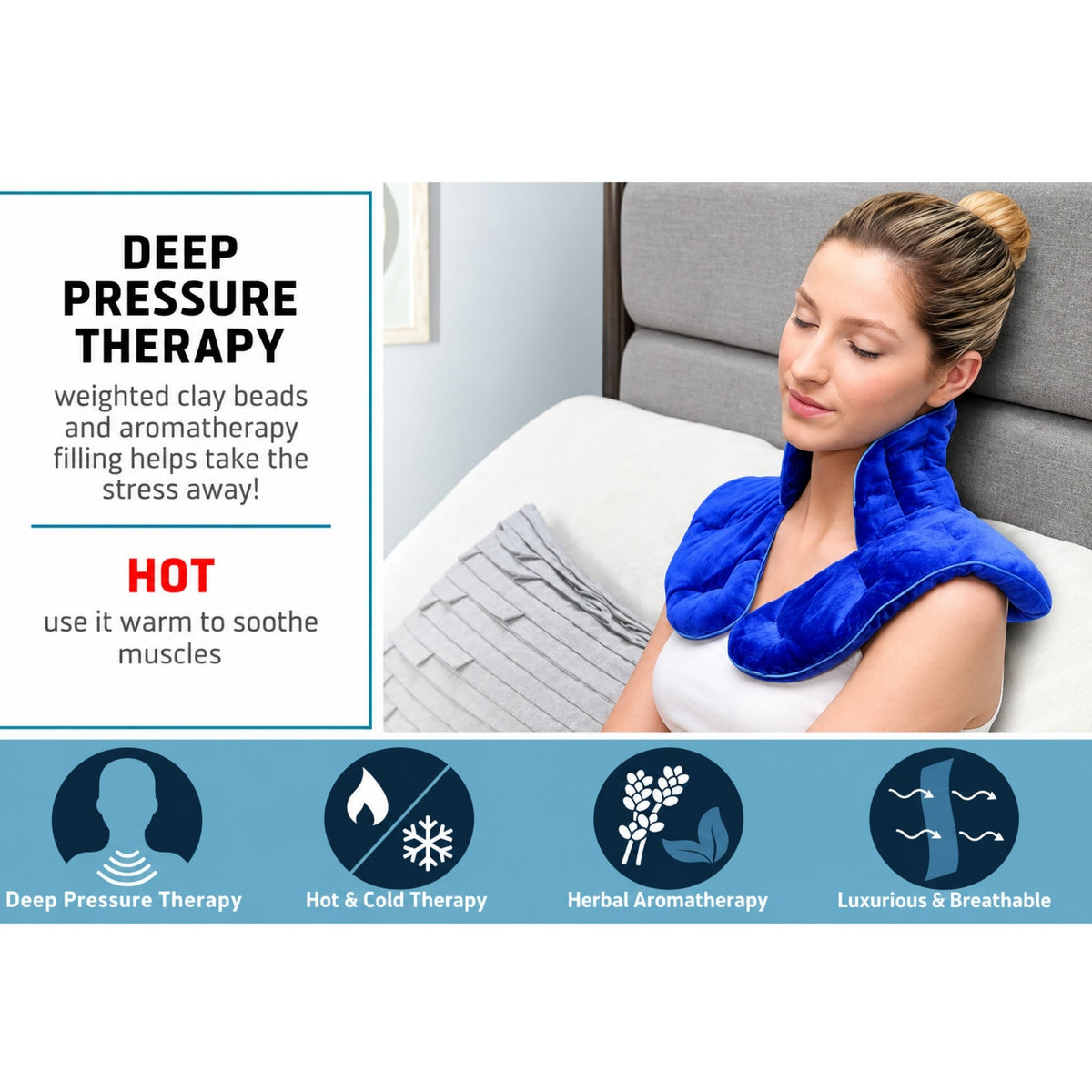 Calming Comfort Neck Wrap – Soothing Neck & Shoulder Relaxation Wrap