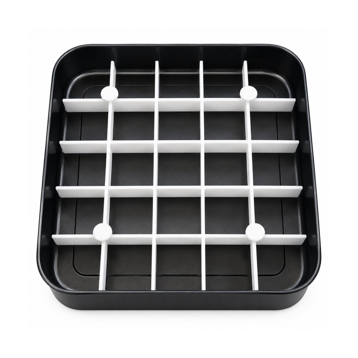 Carbon Steel Cake Tin – Baking Pan With Lid & Cutting Divider – Easy Portioning Design