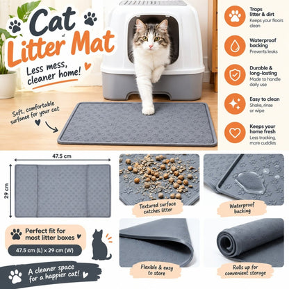 Cat Litter Mat – Litter Trapping & Floor Protection Mat