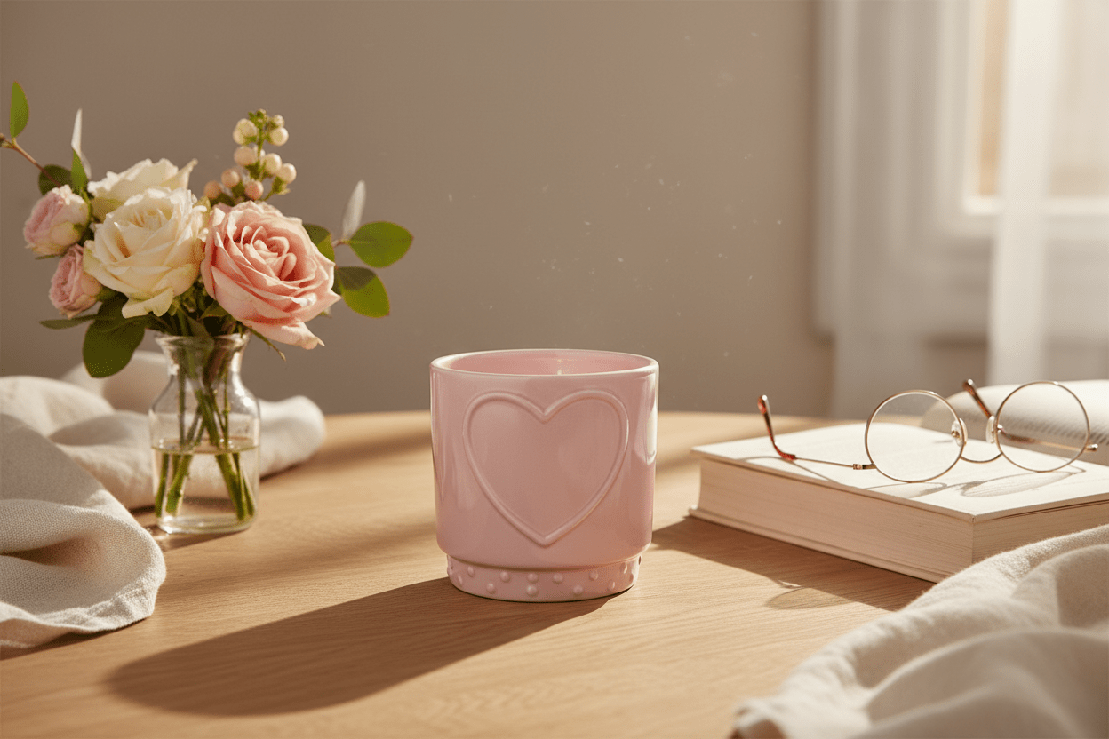 Ceramic Pink Planter 10x11cm