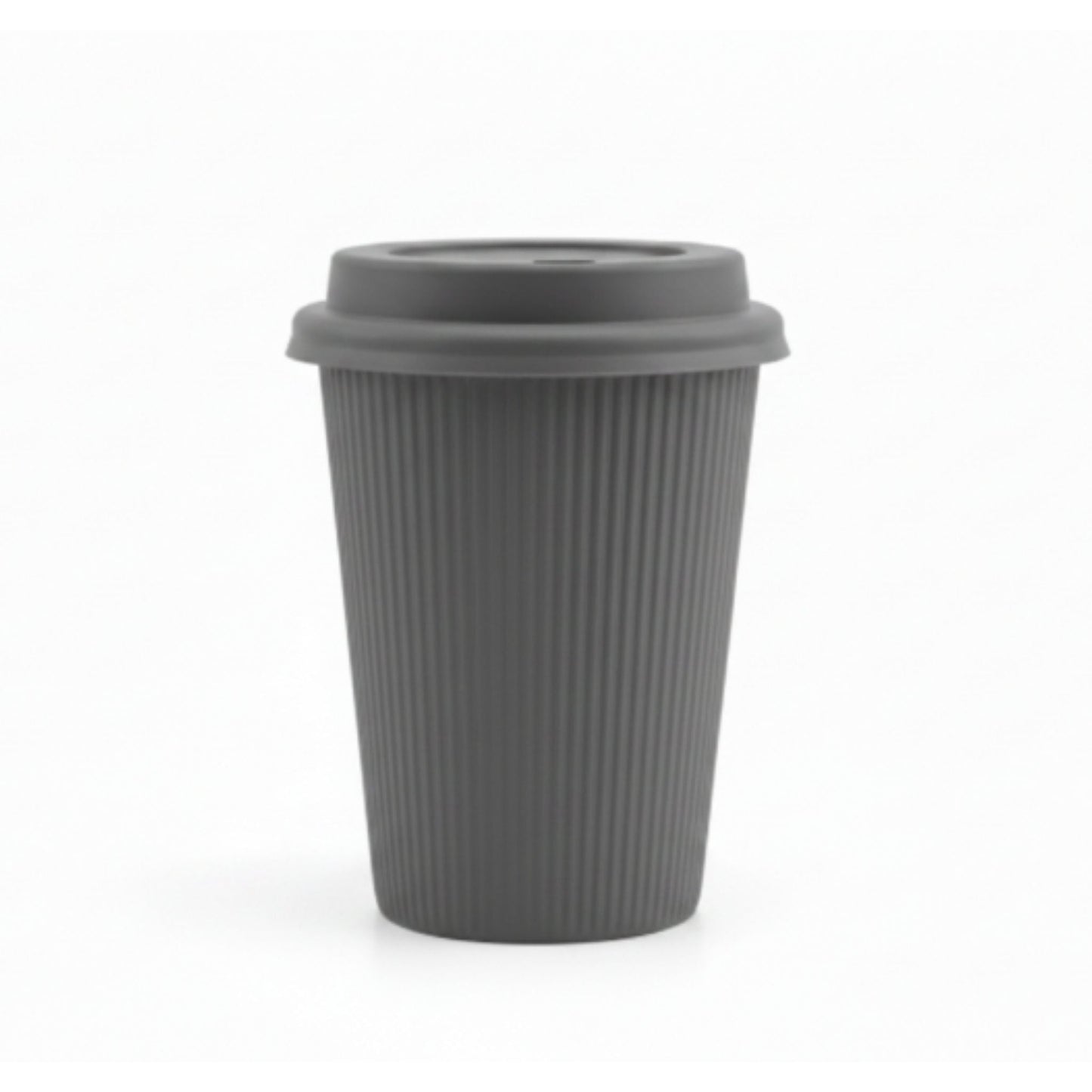 Ceramic Ribbed Coffee Cup 370ml