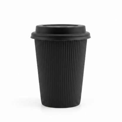 Ceramic Ribbed Coffee Cup 370ml