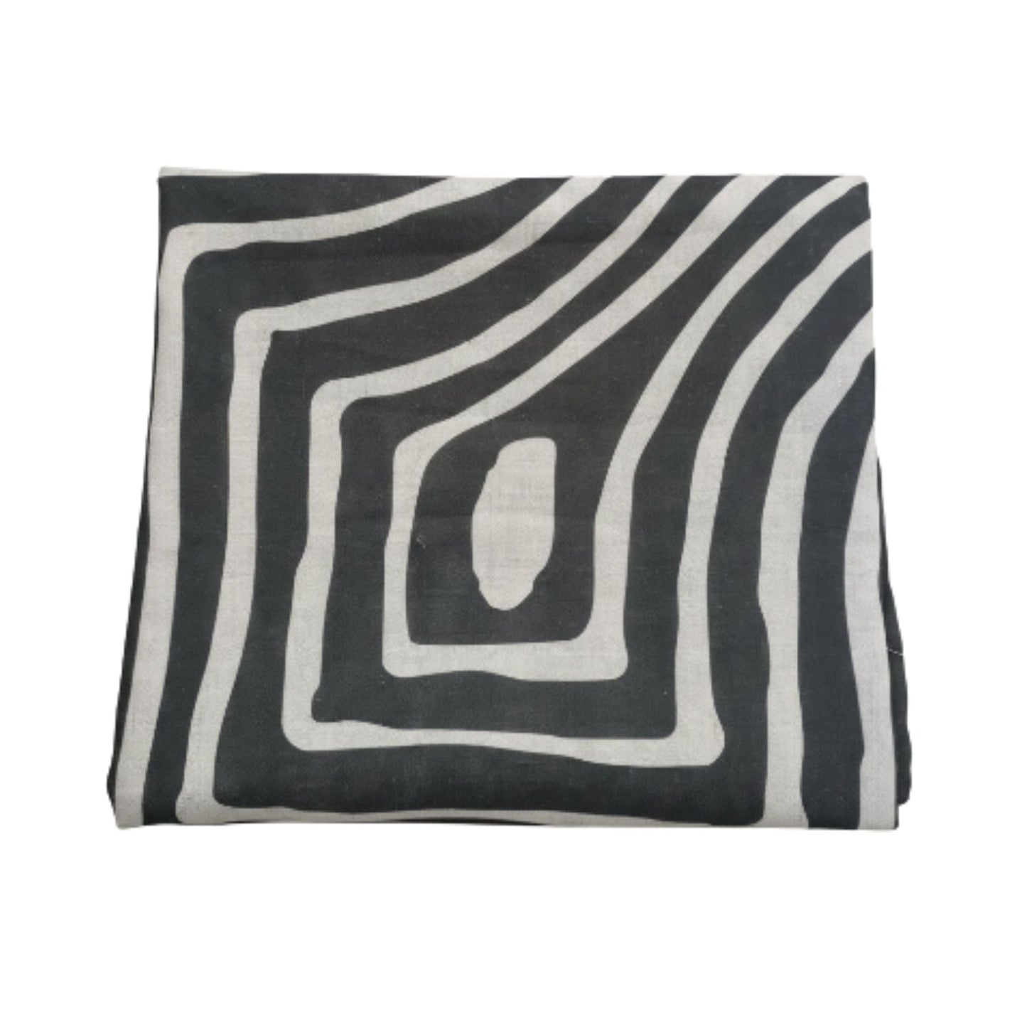 Chainstore Table Cloth Grey Swirl Linen Material 6 Seater 1.3m x 2.3m