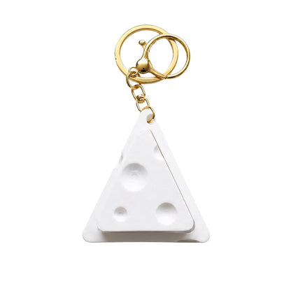 Cheese Fidget Clicker Keyring – Sensory Stress Relief Toy with Clickable Button