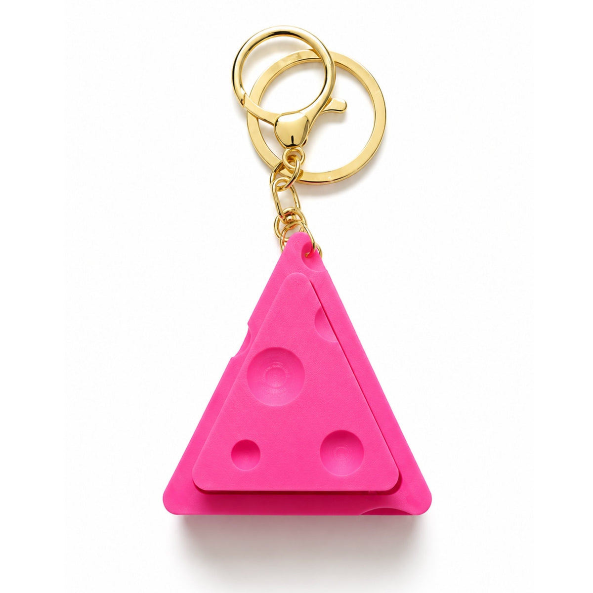 Cheese Fidget Clicker Keyring – Sensory Stress Relief Toy with Clickable Button