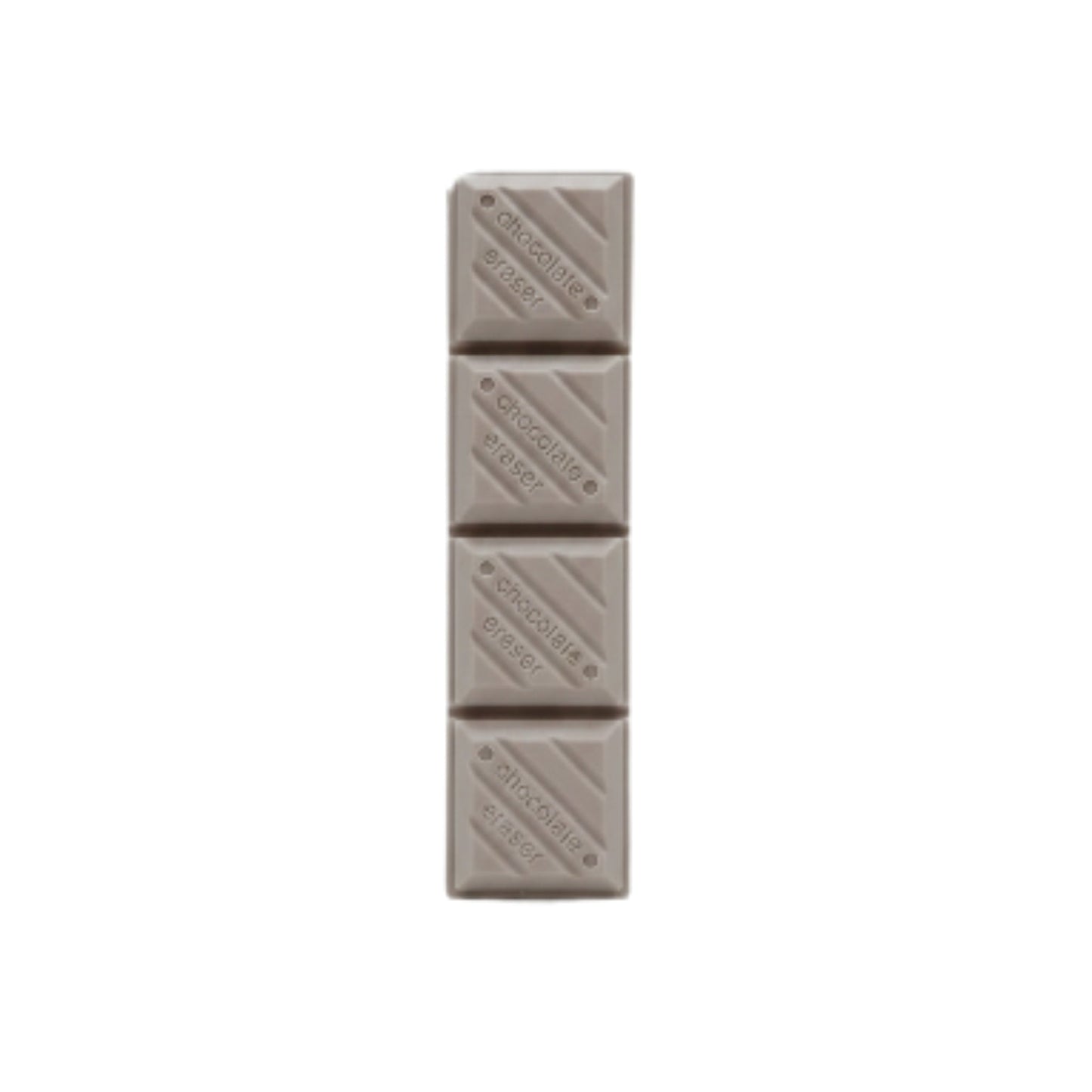 Chocolate Bar Eraser – Cute Novelty School Eraser for Kids & Students - Grey