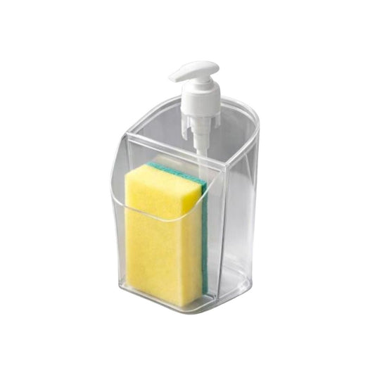 Clear Soap Pump With Sponge Holder