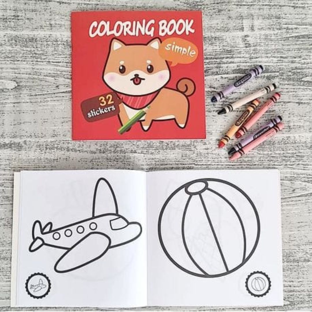 Colouring Book With 32 Stickers