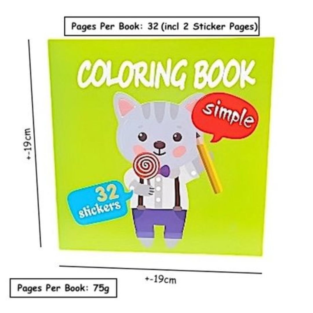Colouring Book With 32 Stickers