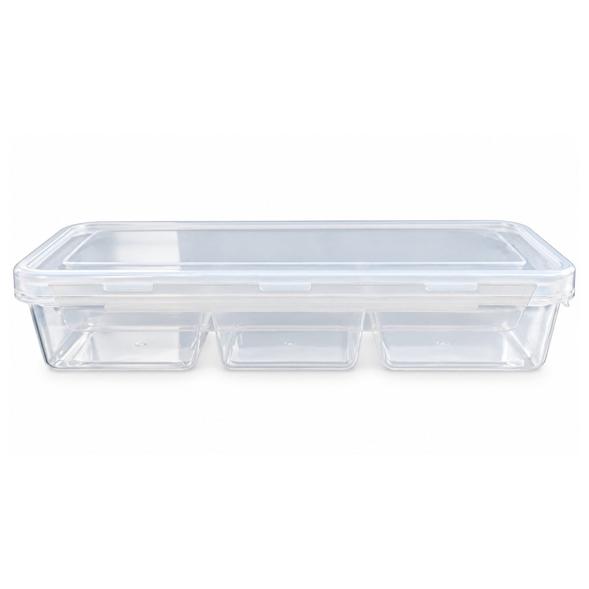 Compartment Plastic Container – Flip Lid Food & Snack Storage Organizer