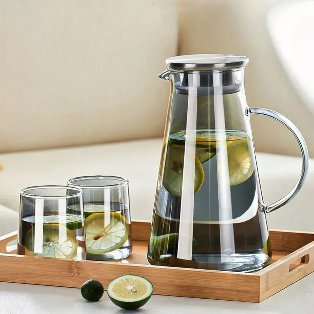 Cone Shaped Glass Teapot