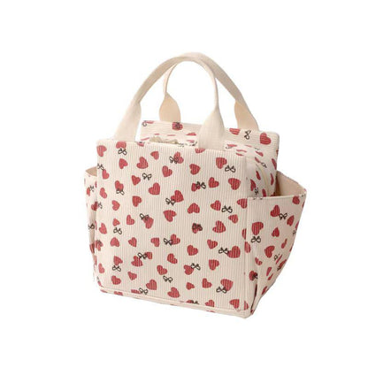 Corduroy Insulated Lunch Bag - Large