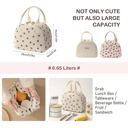 Corduroy Insulated Lunch Bag - Small