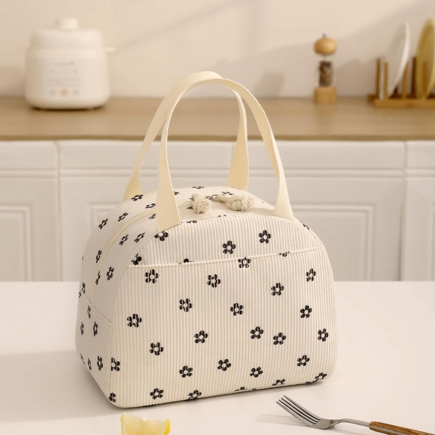 Corduroy Insulated Lunch Bag - Small