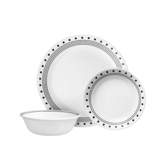 Corelle 12pc City Block Dinner Set