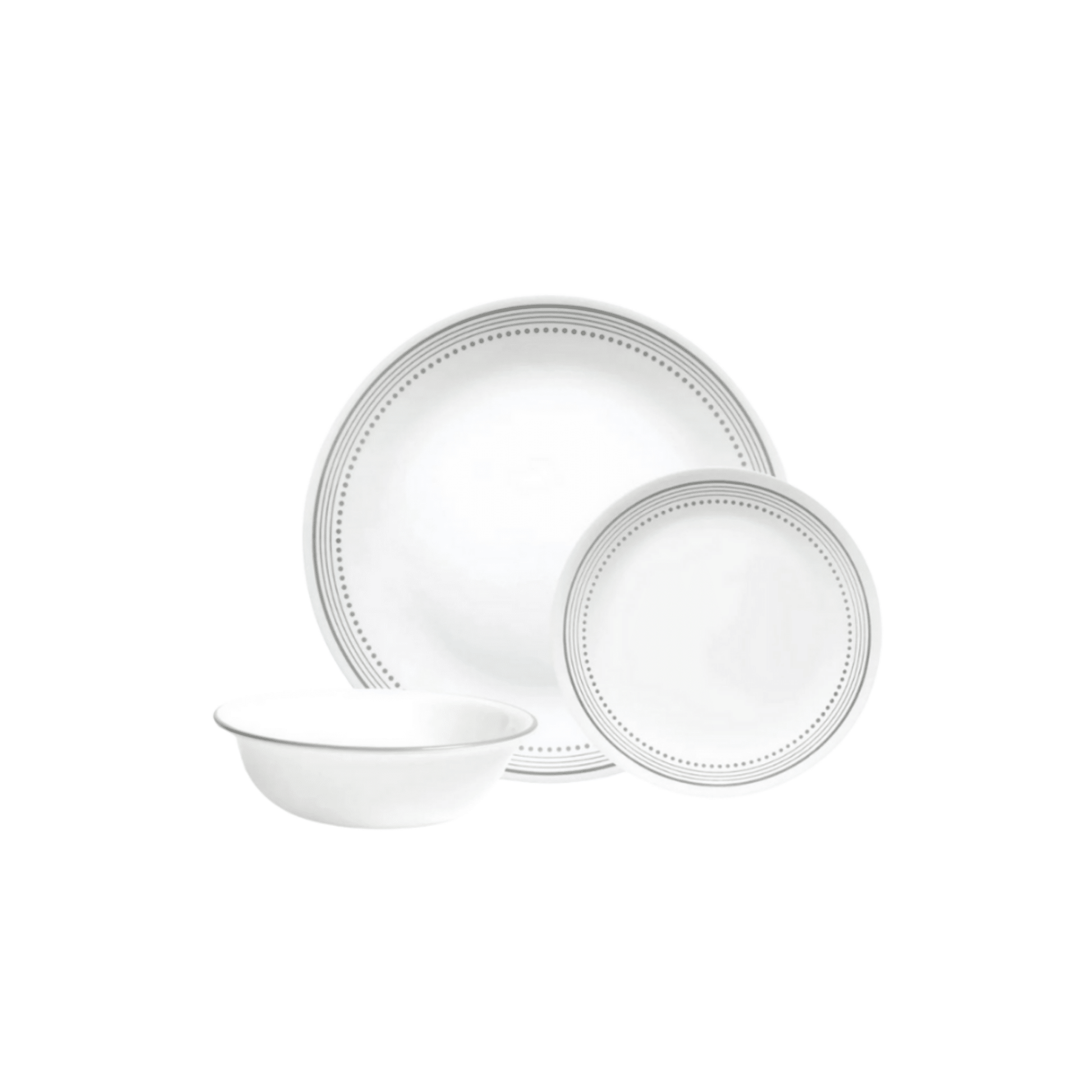 Corelle 12pc Mystic Gray Dinner Set