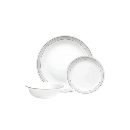 Corelle 12pc Mystic Gray Dinner Set