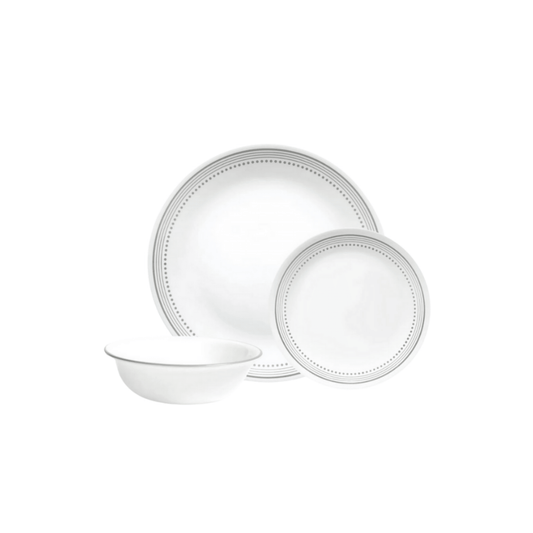 Corelle 12pc Mystic Gray Dinner Set