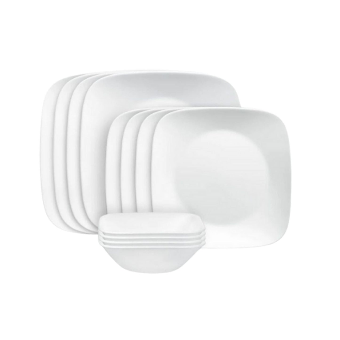Corelle 12pc Pure White Dinner Set