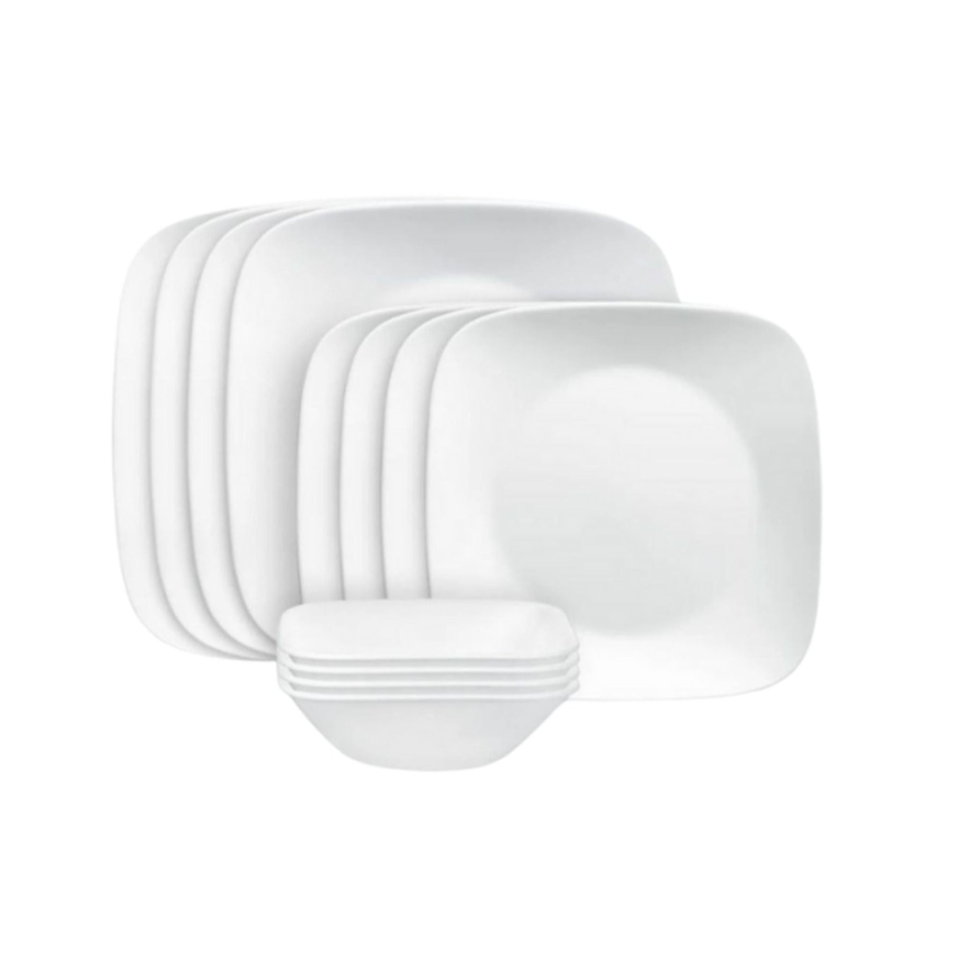 Corelle 12pc Pure White Dinner Set