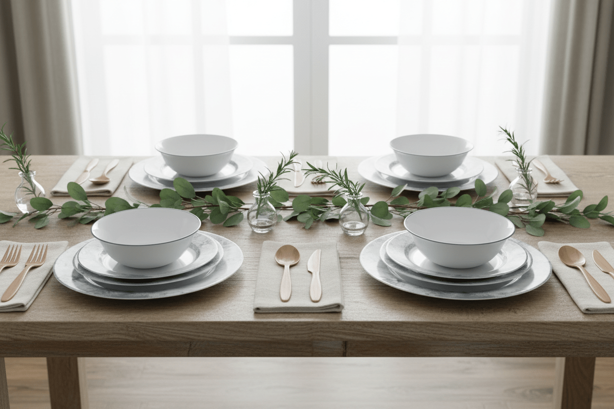 Corelle 12pc Salt Wash Dinner Set