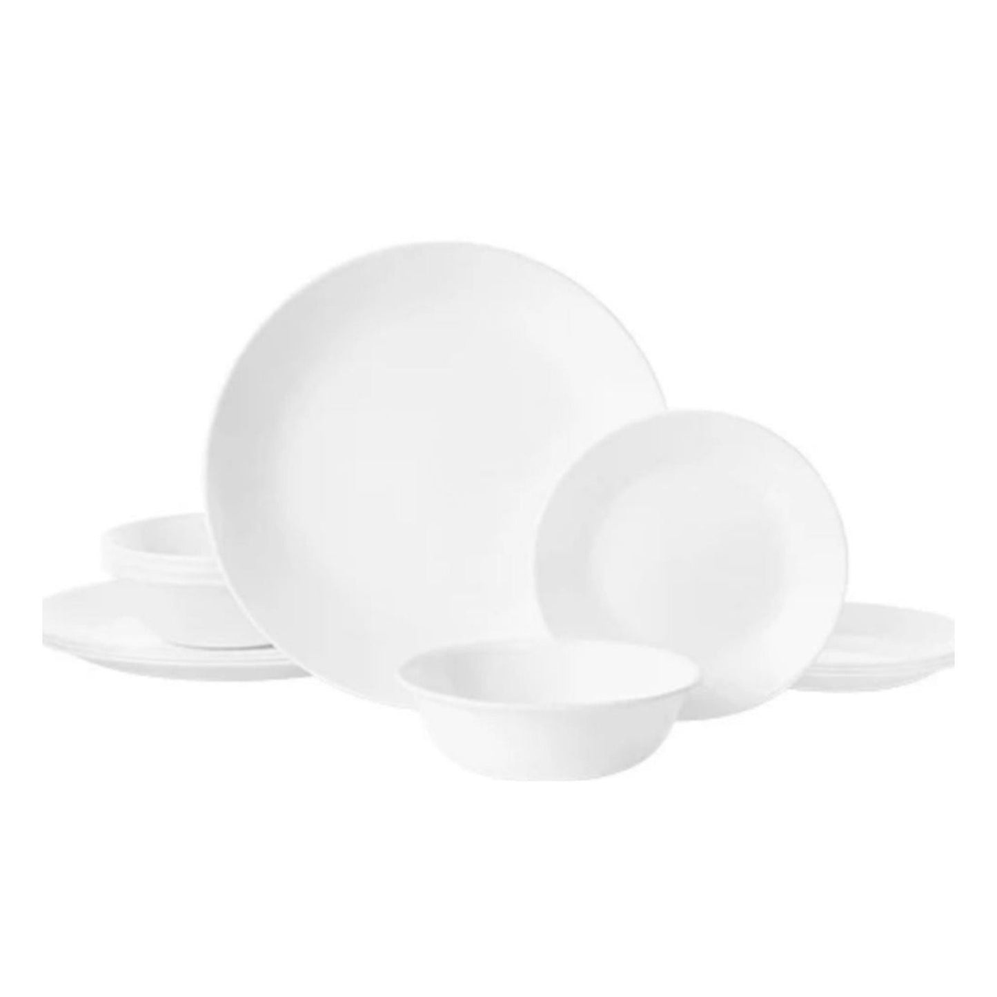 Corelle 12pc Winter Frost White Dinner Set
