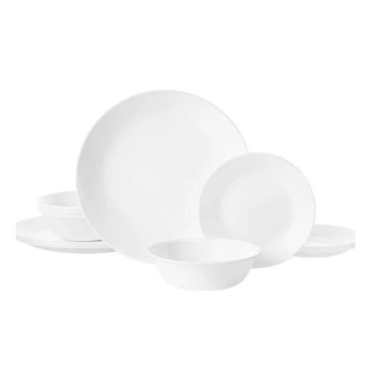 Corelle 12pc Winter Frost White Dinner Set