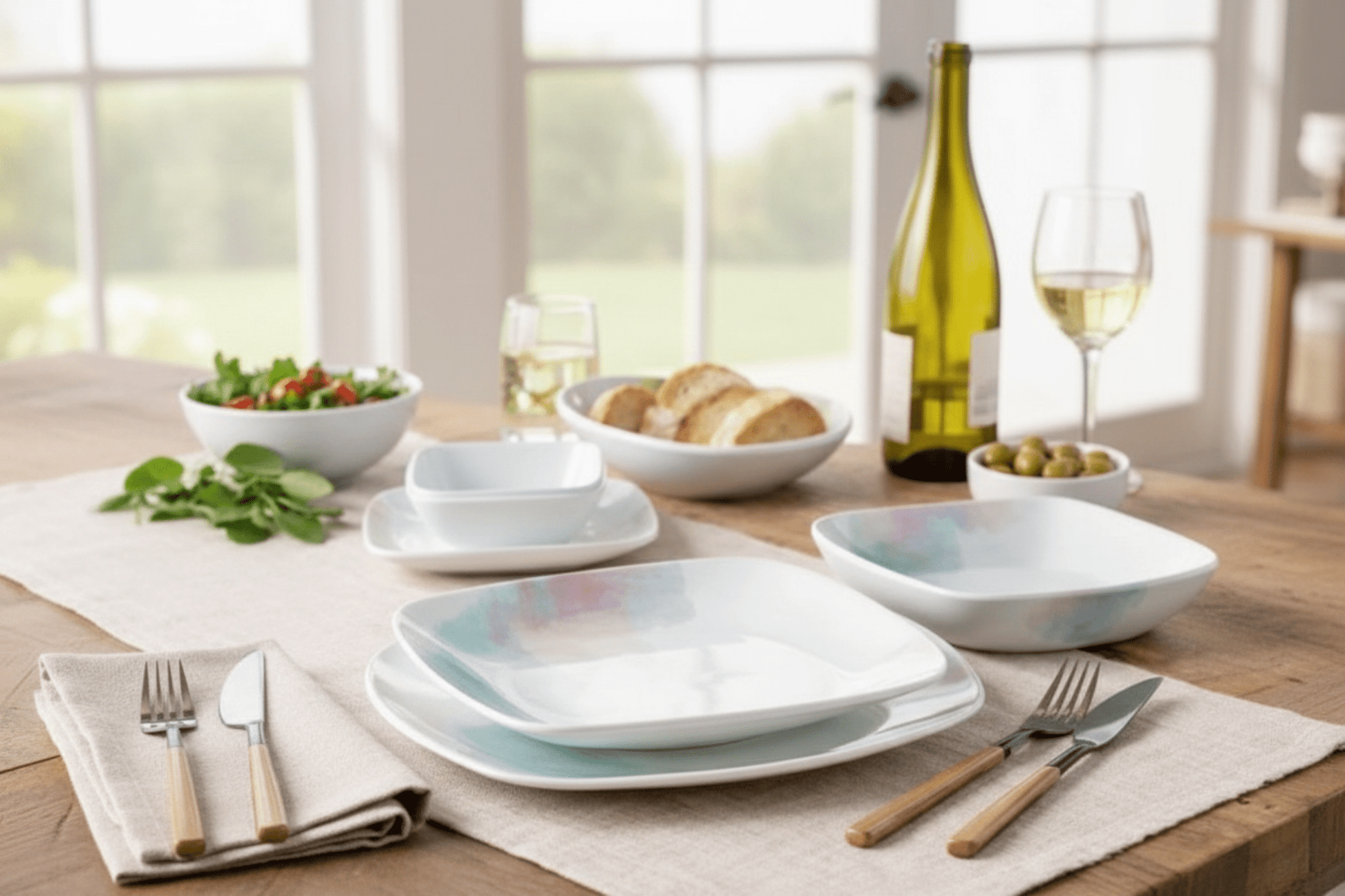 Corelle 16pc Aquarello Dinner Set