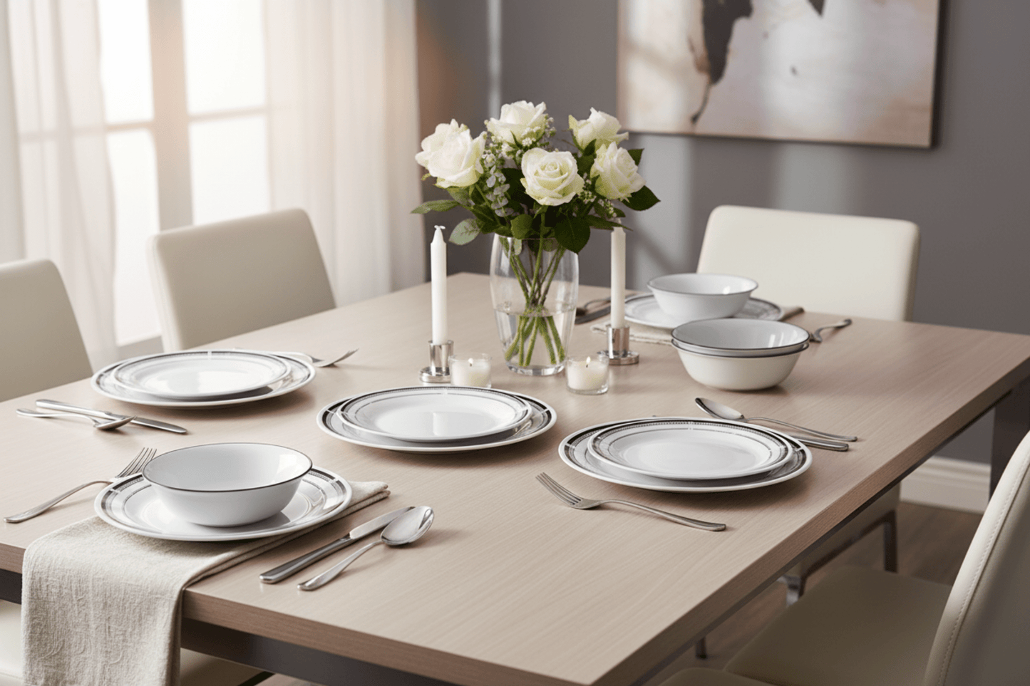Corelle 16pc Brasserie Dinner Set