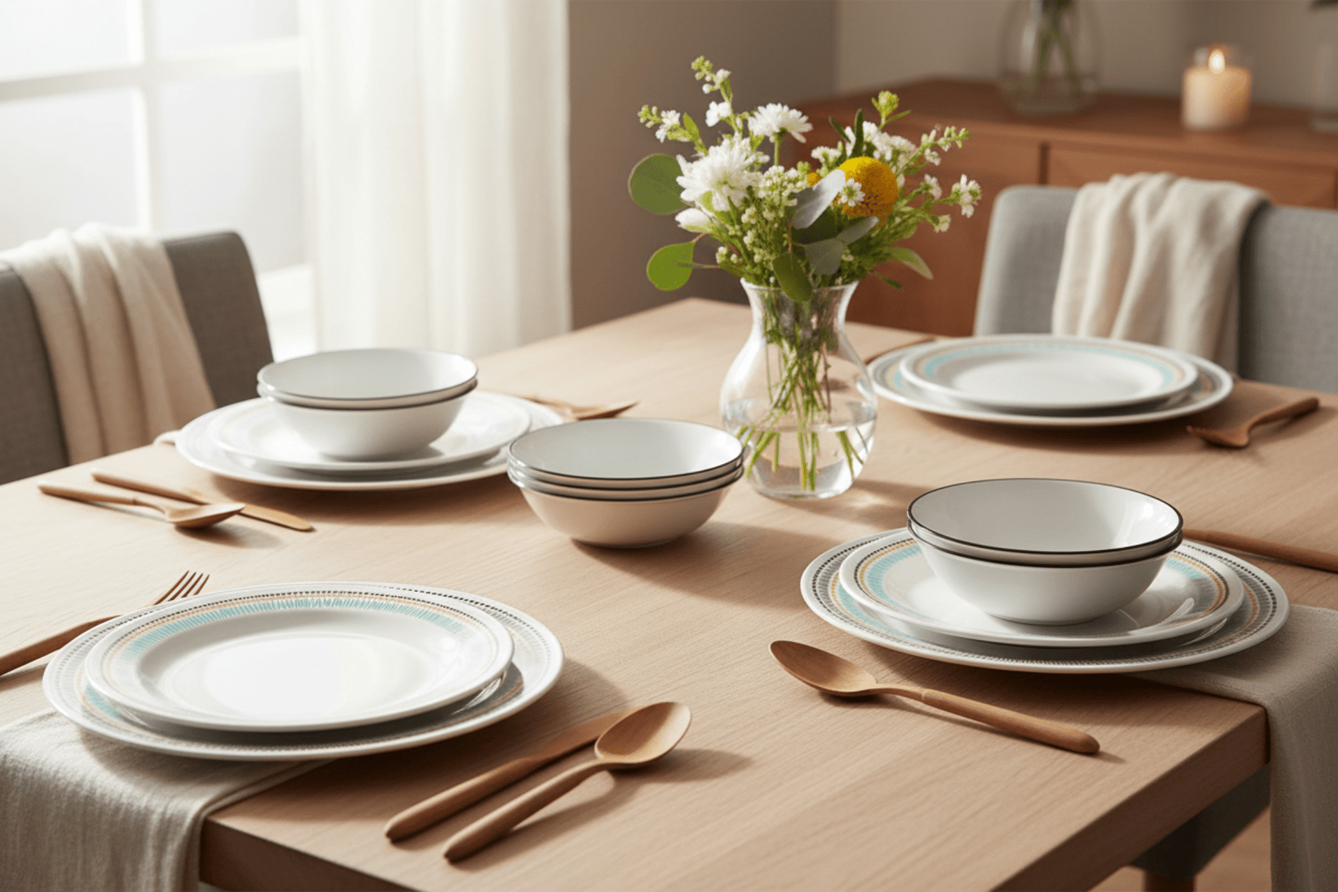 Corelle 16pc Paloma Dinner Set