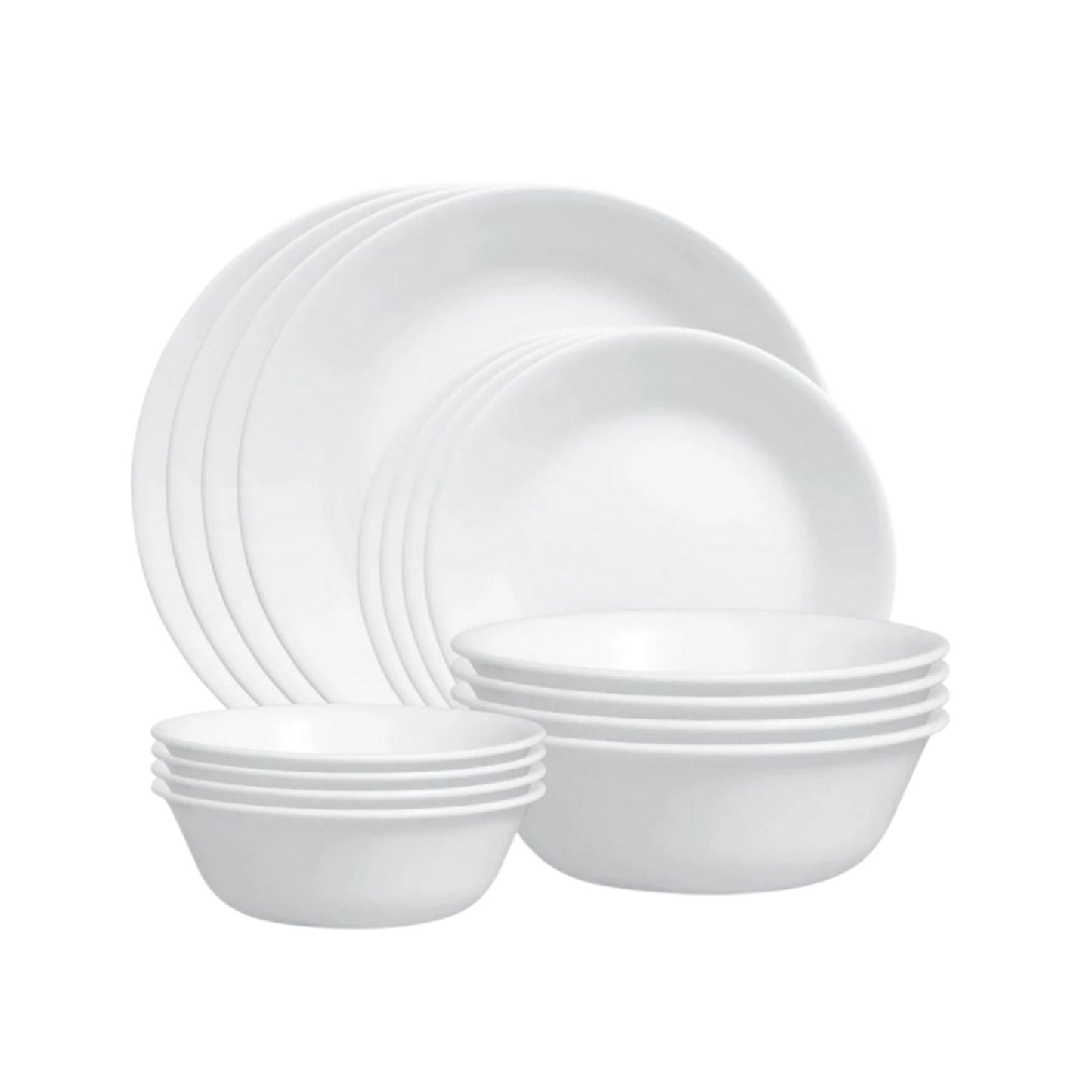 Corelle 16pc Winter Frost White Dinner Set