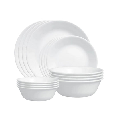 Corelle 16pc Winter Frost White Dinner Set