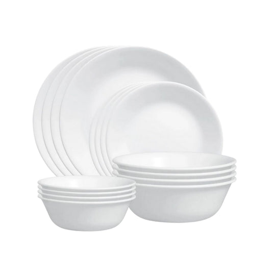 Corelle 16pc Winter Frost White Dinner Set
