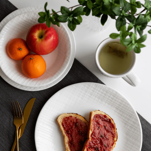 Corelle 18pc Linen Weave Dinner Set
