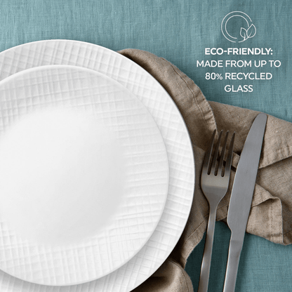 Corelle 18pc Linen Weave Dinner Set
