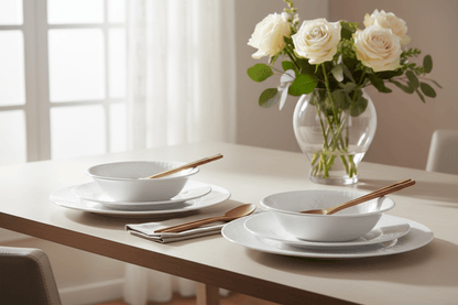 Corelle 18pc Linen Weave Dinner Set