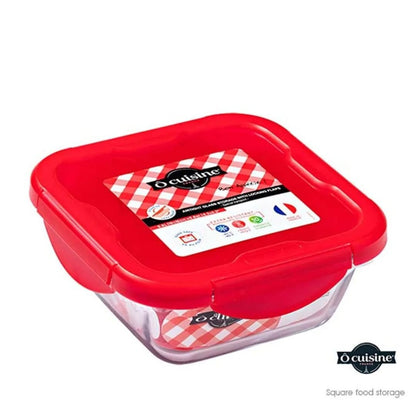 Cuisine Airtight Glass Storage With Flaps - 800ml