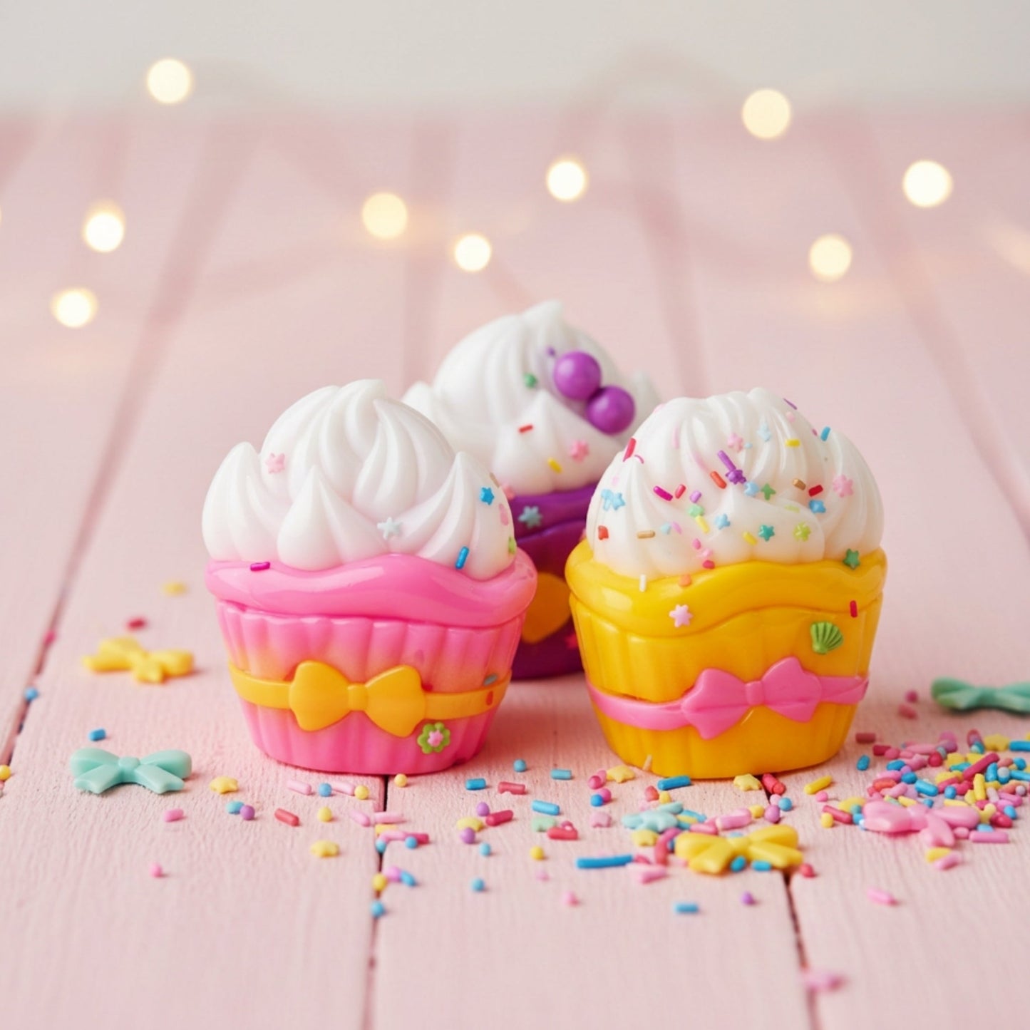 Cupcake Jelly Squishy Toy – Soft Squeeze Toy