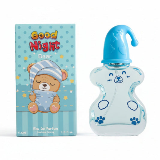 Cute Bear Kids Perfume Spray 30ml On White Background