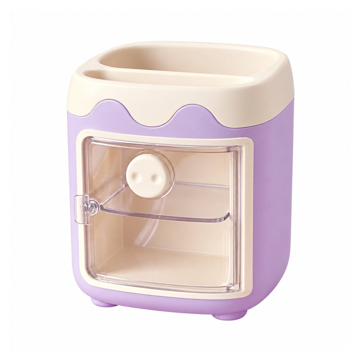 Cute Pencil Holder – Desktop Stationery Organizer with Multi-Compartment Storage