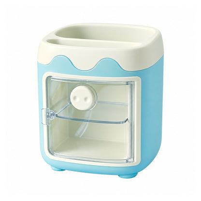 Cute Pencil Holder – Desktop Stationery Organizer with Multi-Compartment Storage