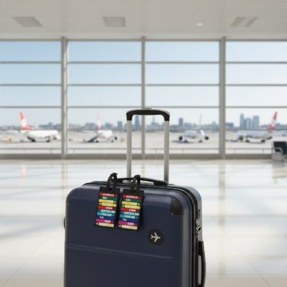 Danny Go 2pc Luggage Tags - Countries