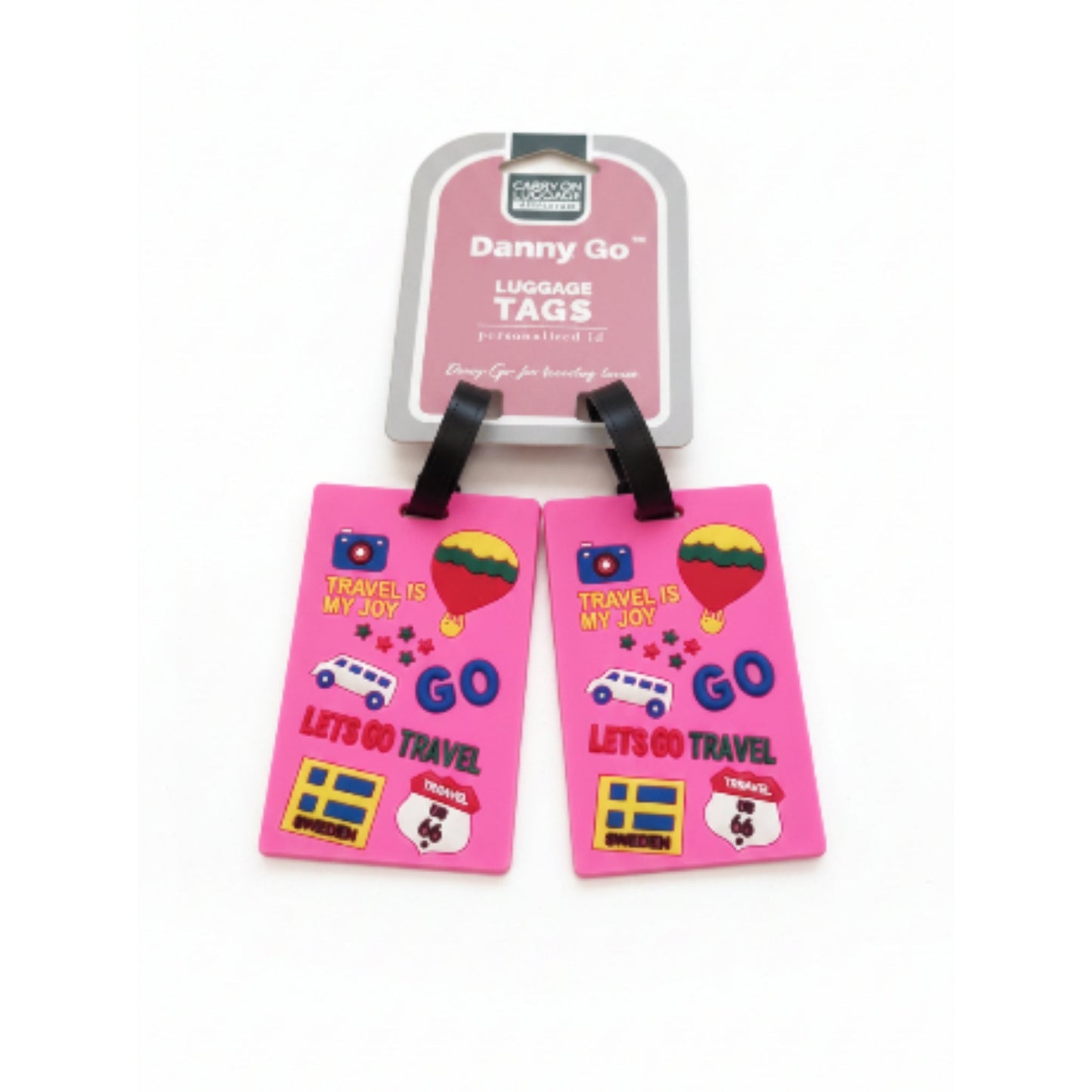 Danny Go 2pc Luggage Tags - Lets Go Travel