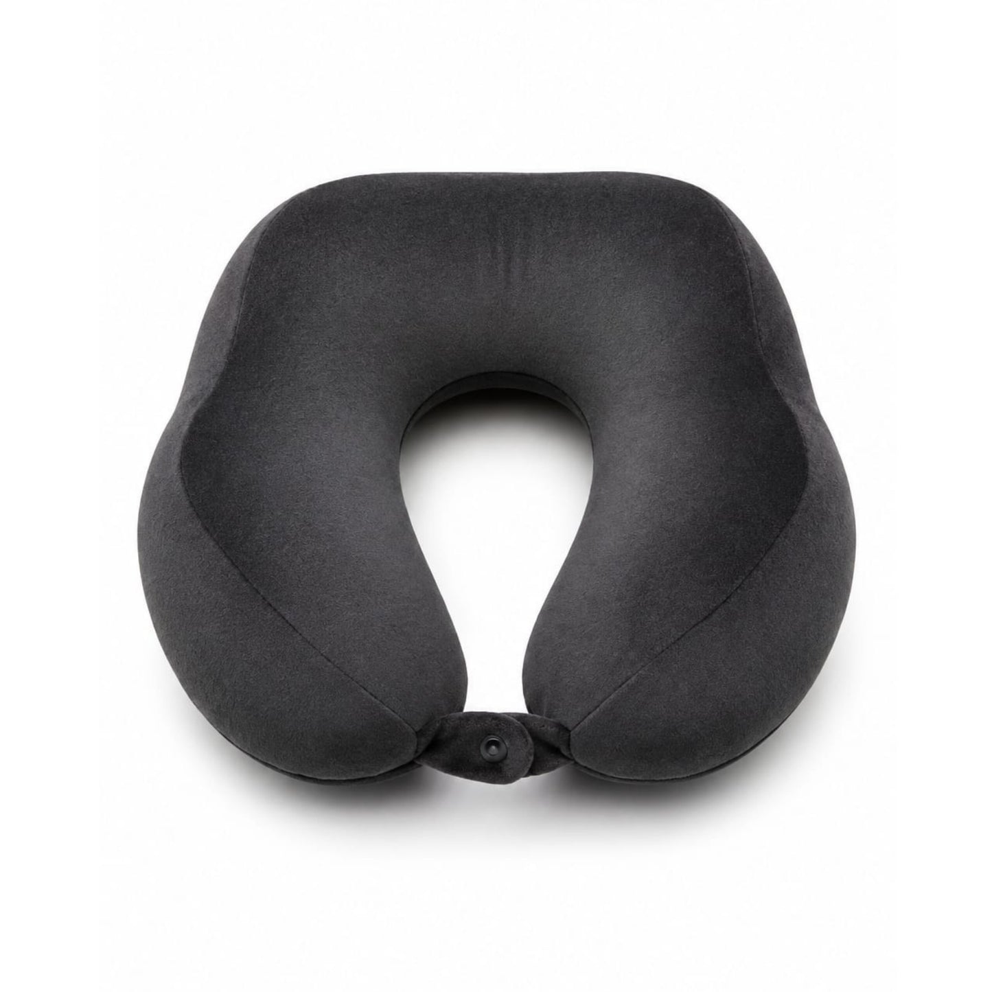 Danny Go U-Shaped Travel Neck Pillow – Soft Memory Foam Neck Cushion Grey On White Background