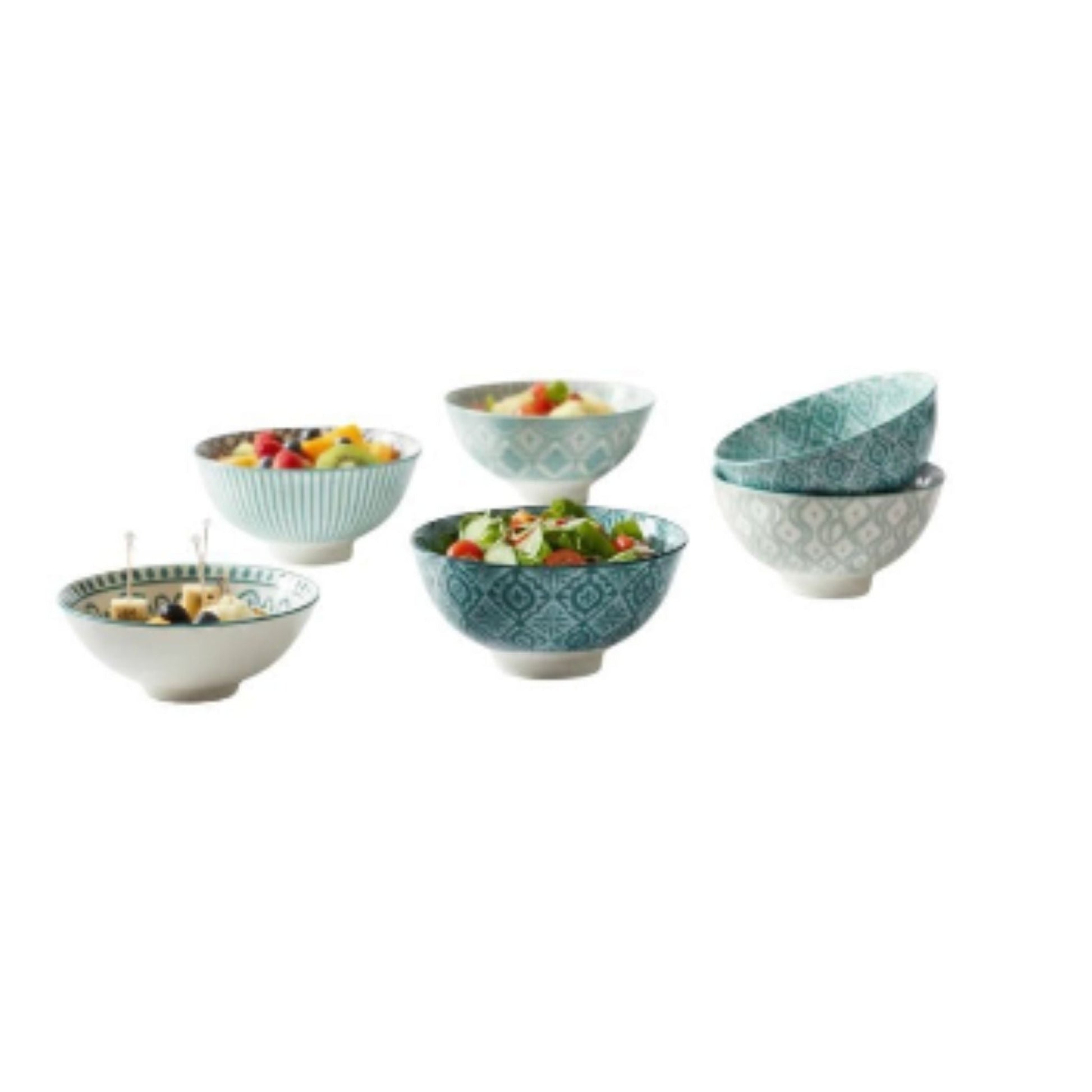 Danny Home 10pc Botanica Stoneware Bowls Set