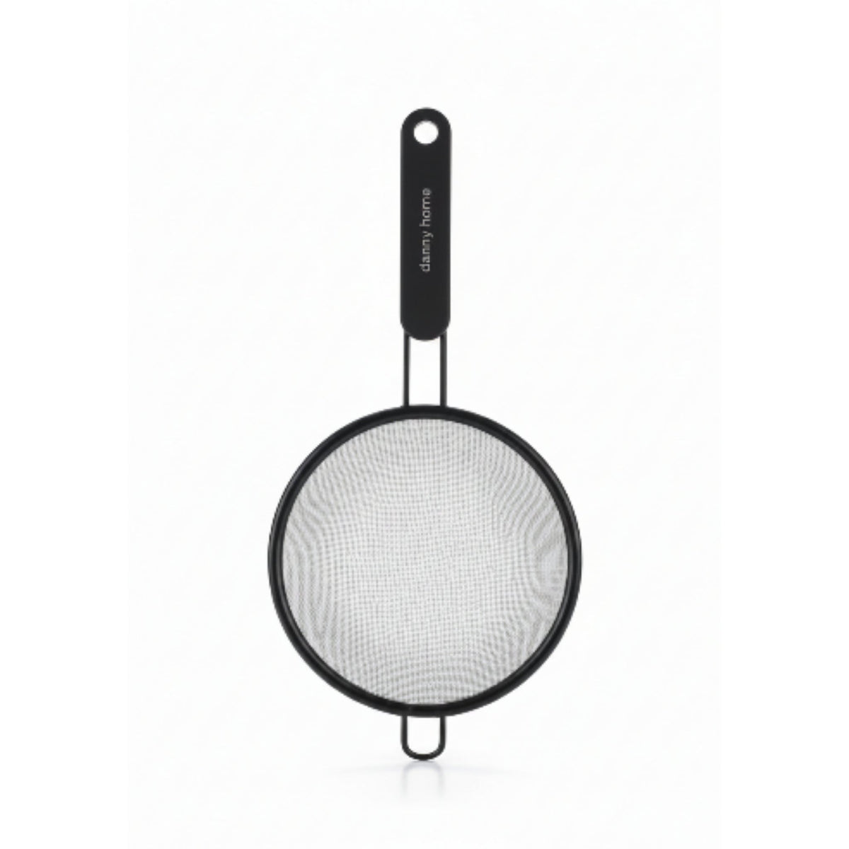Danny Home 12cm Black Stainless Steel Fine Mesh Sifter | Kitchen Flour Sieve