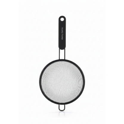 Danny Home 12cm Black Stainless Steel Fine Mesh Sifter | Kitchen Flour Sieve